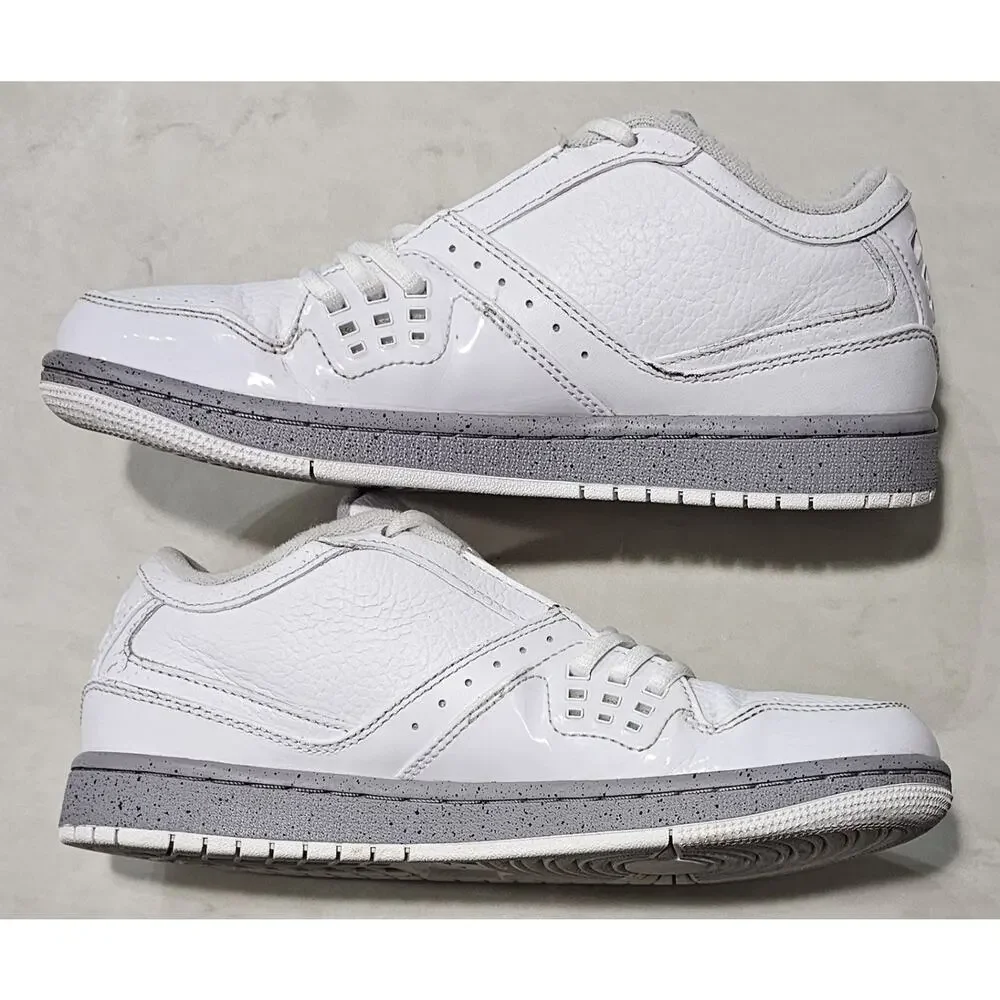 Nike Air Jordan 1 Flight Low White Cement 350610-107 Women's Size 7 Used